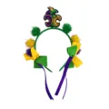 Bunter Karneval Pom-Pom Haarreif festliche Party dekorativer Haarschmuck für Feiern - Karneval Stirnband Hut B