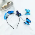 Serre-tête papillon bleu tendance pour femme, joli accessoire de cheveux élégant et mignon - Serre-Tête Papillon Bleu