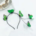 Serre-tête Papillon Vert Mignon Bandeau Cheveux Mode Accessoires Femme Variante - Serre-tête Papillon Vert