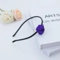 Serre-tête rose violette simulation style ins joli bandeau fée femmes accessoires cheveux. - Violet