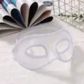 Maschera in pizzo bianco per festa in maschera, Halloween mezzo viso travestimento elegante. - Stile Nastro Bianco
