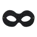 Schwarze Punkte Halbgesicht Augenmaske für Halloween Party Kostüm und stilvolle Maskenball Mode - Kleiner Zorro / Schwarz