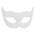 Halloween Pünktchen Halbgesicht Maske PVC süße Party Kostüm Fasching Augenmaske Damen. - Schräge Augen Schönheit / Weiß
