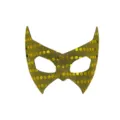 Gold sequin half mask party eye mask sparkly costume mask for halloween carnival - Gold