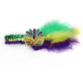Buntes Karneval Pailletten Feder Stirnband Party Kostüm Haarschmuck für Festival Feiern. - Seitenstirnband Maske