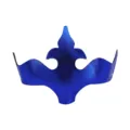 Mascara metalica azul de PVC corona real fiesta disfraces espectaculo adulto accesorio. - Azul