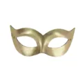 Masque demi-visage de bal masqué en PVC métallique doré pour costume, élégant masque mystérieux. - Style Princesse PVC (Bande Élastique Réglable) / Or