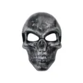 Halloween scary skull mask adult costume party ghost cosplay horror face props decoration - Silver