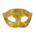 Maschera veneziana dorata mezza faccia per festa ballo in maschera costume occhi. - Oro