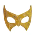 Halloween party gold foil bat mask half face sexy masquerade eye mask costume accessory - Gold