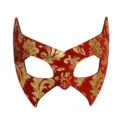 Halloween red gold masquerade bat mask half face party eye mask fancy dress costume prop - Red