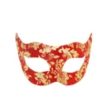 Elegant rood-goudkleurig masker voor gemaskerd bal, feestjes en theatrale podiumoptredens. - Rood