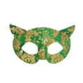 Masque de bal masqué chat vert et or pour femme fête costume cosplay carnaval festival. - Vert