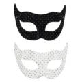 Paar Pünktchen Masken Set für Fasching Karneval Party Kostüm Augenmaske Performance Requisiten - Set 8