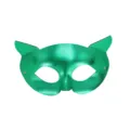 Masque de chat en PVC métallisé vert pour fête costumée, masque pour les yeux pointu. - Vert