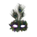 Karneval Pfauenfeder Maske, atemberaubende Party Kostüm Halbgesicht Maskerade Requisite. - Pfauenfeder-Stil