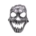 Halloween scary ghost face skull mask silver fangs party cosplay costume prop decoration - One Size / Silver