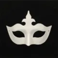 Weisse Papierpappe DIY Maske fuer Party Karneval Halloween Dekoration Requisiten - Krone