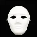 Weißer Pappmaché DIY Maske für Halloween Party Kostüm Malerei Kunsthandwerk Maskerade. - Männergesicht