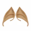 Hautfarbene Elfenohren fuer Cosplay, Halloween Party Verkleidung, weiche spitze Ohren Requisiten. - 10cm / Naturfarbe