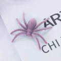 Purple flocked spider toy Halloween simulation plush scary decoration prop variant SKU item - Light Purple