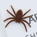Halloween simulation plush spider toy spooky party horror decoration brown fake prop - Brown