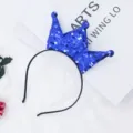 Blau Pailletten Krone Haarreif Kinder süße Haarschmuck Party Kopfbedeckung Prinzessin - Krone / Blau