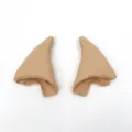 Hautfarbene Latex Elfenohren Cosplay Requisiten, spitz geformte Halloween Kostüm Accessoires. - Einheitsgröße / Hautfarben