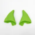 Grüne Latex Elfenohren Requisiten für Cosplay, Halloween Verkleidung und Fantasy Filmkostüme. - Einheitsgröße / Obstgrün