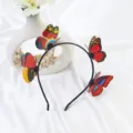 Serre-tête papillon mignon anneau de cheveux rouge noir accessoires cheveux printemps mode élégant - Serre-tête Papillon Rouge