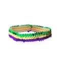 Mardi Gras Pailletten Stirnband Lila Gold Gruen Party Kostuem Festival Haar Zubehoer - Basis Paillettenband Stil