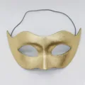 Maschera di carnevale mezza faccia dorata per festa veneziana costume ballo accessorio - Maschera Composita Dorata