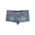 High waist sexy denim shorts for women, casual streetwear mini hot pants with metal buttons. - XS / Bottoms / Blue