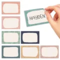 Détail d'autocollants d'étiquettes colorées bohémiens, idéaux pour la déco de classe et enfants. - 7 feuilles par lot