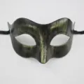 Maschera di carnevale mezza faccia vintage per festa in costume supporto ballo retro - Piccola Bellezza Semplice Retro / Verde Antico