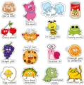 Schattige cartoon engelse beloningsstickers waterdichte vinyl stickers voor laptop - 25 vellen
