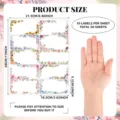 Etiquettes d'adresse florales autocollantes autocollants retour imprimables 50 feuilles - 30 Feuilles
