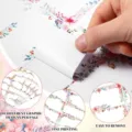 Autocollants d'adresse floraux etiquettes de retour autocollantes imprimables detail - 20 feuilles