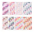 Colorful candy alphabet number stickers for journaling and DIY crafts planner decoration. - Set of 8 Sheets Uppercase Letters