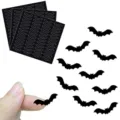 Halloween cute bat wall stickers waterproof vinyl decals for home room window decor - 1 Piece Pack / Black