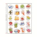 Feuille d'autocollants de motivation mignons pour enfants, récompenses scolaires et déco de carnet. - Style D / Lot de 20