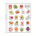 Cute classroom motivational stickers for kids, funny reward sticker sheet for notebooks. - Style E / Set of 20 Pieces