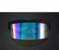 Black frame transparent visor with blue film sun protection face shield outdoor cycling mask - One Size / Robe / Mask Only