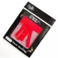 Red sexy fishnet stockings with garter belt set, European and American adult lace hosiery detail. - One Size / Set / Red