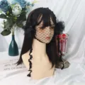 Μαύρη δαντελωτή πέπλο στέκα Halloween τρομακτικό cosplay πάρτι αξεσουάρ μαλλιών - Πέπλο - Στιλ 11