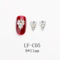Japanese style alloy nail art rhinestones teardrop crystal glass diamond decorations charms. - Antler Waterdrop Rhinestone (LF-C05) / 10 Pieces/Pack