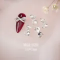 K9 Legierung Nagelkunst Strass Schleife Herz Form Charms Kristall Diamant Maniküre Zubehör - Schleife Herz Stil (MZH-B29)