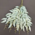 Artificial eucalyptus leaf vine branches fake plant green foliage for wedding decor floral - Willow Handle No. 2 - Grey-Green