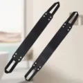 Sangle de gommage pour le dos en silicone noir avec poignées pour le nettoyage quotidien. - Sac OPP