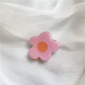 Rosa Blumen Handyhalterung Süßer Harz Pop Socket Erweiterbarer Handy Halter Ständer - Kleine Blume im HyunA-Stil [Rosa]